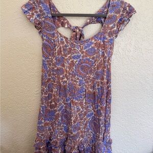 Lovestitch Purple and Orange Floral Dress